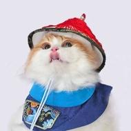 鳌拜搞怪口水巾宠物太监服狗狗猫咪衣服宫廷太监狗狗衣服搞笑搞怪9.15 Ao Bai funny saliva towel pet eunuch costume dog and cat clothes 