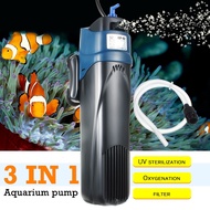5W UV Sterilizer Submersible Oxygen Pump Filter Water Cycle Aquarium Fish Tank Internal Filter Fish