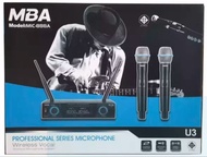 🔥 พร้อมส่ง! ไมค์ลอย ไมโครโฟนไร้สาย UHF MBA-U3 (888A)