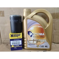 MERCEDES BENZ W210 W123 W124 W126 M102 M103 ENGINE H14W06 A1021800101 OIL FILTER+ KOYOMA 5W40 FULLY 
