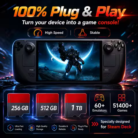 Batocera 1T Game Card for Steam Deck/Windows Handheld/PC/Game Console for PS3/PS2/SS/PS1/PSP/DC/MAME