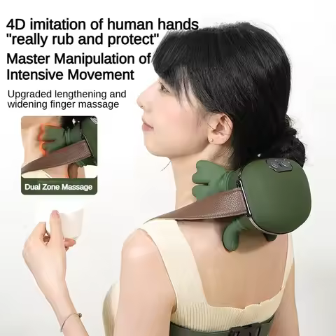 N7 Neck Massager Cervical Spine Massager Bionic Heating Massager for Neck Kneading Muscles Massage P