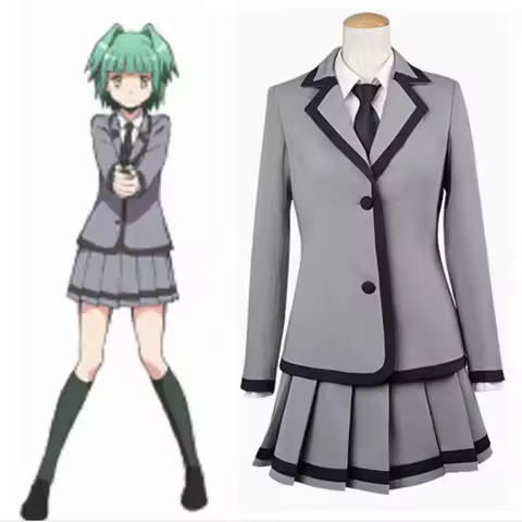 Kayano Kaede Assassination Classroom Cosplay Costume Dress Uniform Coat Cloak Halloween Christmas Ra