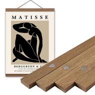 Magnetic Wooden Picture Poster Hanger Frames Photos Wall Art Canvas Print Painting Wood Living Room 