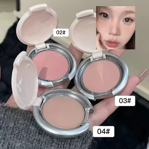Peach Soft Blush Matte White Highlighter Waterproof Lasting Natural Contour Powder Rouge Brighten Cr