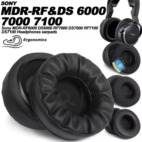 Earphone pads For Sony MDR-RF6000 DS6000 RF7000 DS7000 RF7100 DS7100 replacement Earpads headphones 