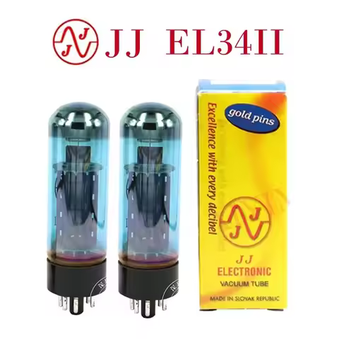 JJ EL34 Blue EL34II Vacuum Tube Upgrade EL34 EL34C 6CA7 5881 6P3P 6L6 6L6GC HIFI Audio Valve Electro