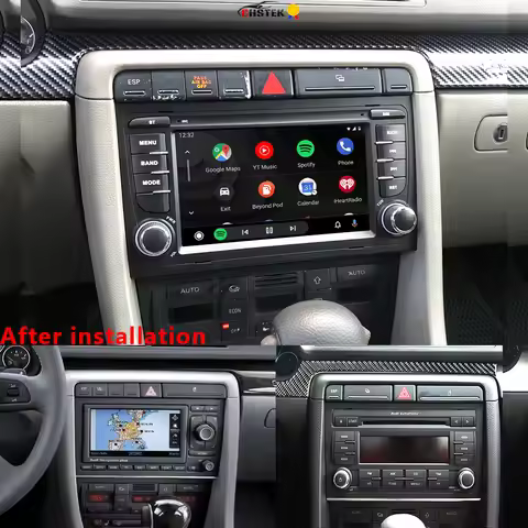 CHSTEK Android 13 Autoradio Stereo For Audi A4 B7 B6 8E RS4 S4 Car Radio For Seat Exeo GPS Multimedi