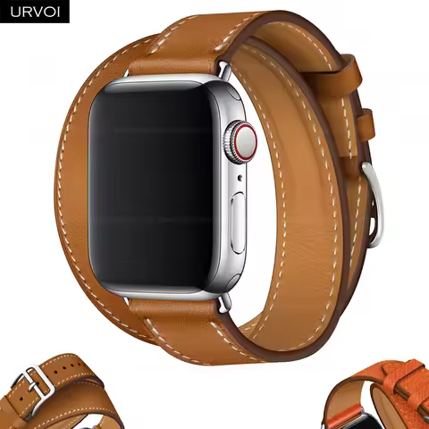 URVOI Double Tour for Apple Watch band series 11 10 9 8 SE strap for iwatch extra-long belt high qua