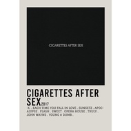 【READY STOCK】Poster Cover Cigarettes After Sex by Cigarettes After Sex for Room/Barber/Gift/Gym