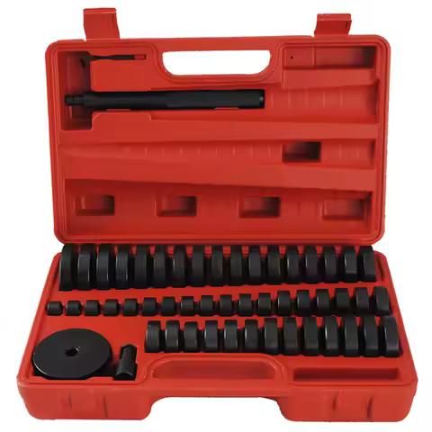52pcs Custom Bushing Bearing Seal Driver Push Press Disc Tool Set 18-65mm 74mm Oil Seal Removal & In