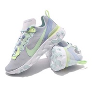 Nike 慢跑鞋 Wmns React Element 55 粉藍 綠 女鞋 運動鞋 BQ2728-100