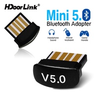 HdoorLink USB Bluetooth 5.0 Adapter Receiver for Pc Audio File Transfer Mini Computer Laptops USB Receptor Dongle Transmitter