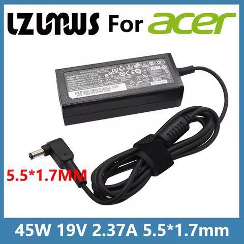 45W 19V 2.37A 5.5*1.7MM AC Laptop Adapter Charger For ACER Aspire E5-553 E5-573 E5-574 E5-575 E5-711