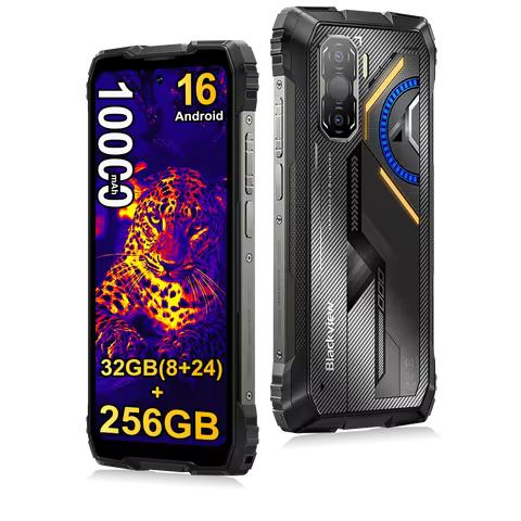 Blackview ROCK 3 Rugged Smartphone, 6.78" 2.4K 120Hz Display, 32GB(8+24GB RAM Expansion)+256GB ROM, 