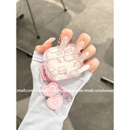 airpods case airpod pro case airpod case Pink Semi-Transparent Cloud Cat Suitable for airpodspro3 Ap