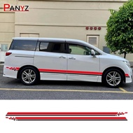 Car Side Stickers For Nissan Elgrand E50 E51 E52 2.5 3.5 Parts Camper Van Line Graphics Tuning Acces