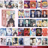 50-92pcs Manga Manhwa The first frost My Little Pony Countryhumans Laser Holographic Lomo Cards Hats
