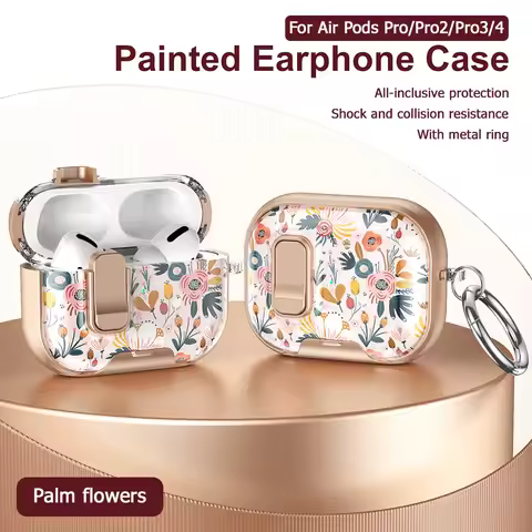 Flower Case For AirPods Pro 3 Headphone Cover Security Lock Earphone Coque For AirPods Pro 2 Funda a