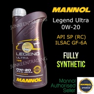 1L MANNOL 7918 Legend Ultra 0W-20 0W20 Fully Synthetic Engine Oil with PAO + Ester API SP