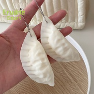 [EruditeCourtS] Simulation Dumplings Keychain Bag Pendant Cute Mini Squishy Toy Dumplings Simulation Food Decoration Ch Stress Relief Gift [NEW]