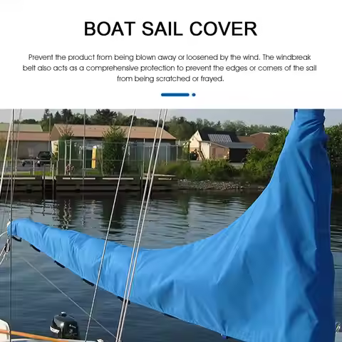 Mainsail Boom Cover Boat Sail Cover Boom Sail Cover Waterproof Anti UV Sunshade Boom Sail Cover Dust