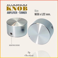ลูกบิดกีตาร์ ขยายเสียง วิทยุ ลูกบิดเครื่องเสียง Amplifier Tunner Knob ขนาดใหญ่ เครื่องขยายเสียง Aluminium ทั้งชิ้น (สินค้ามีตำหนิ)