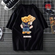 TEDDY BEAR lift you up xs-3xl tshirt woman t shirt men cotton baju t shirt perempuan t shirt lelaki 