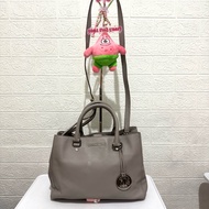 Genuine leather sling bag. MK sling bag. prelop sling bag. Grey