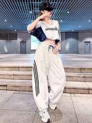 Dance Wear Jazz Kpop Dance Outfit Women's Suit Adult Hip-hop Jazz Top Shuffle Dance Machete Pants Ca