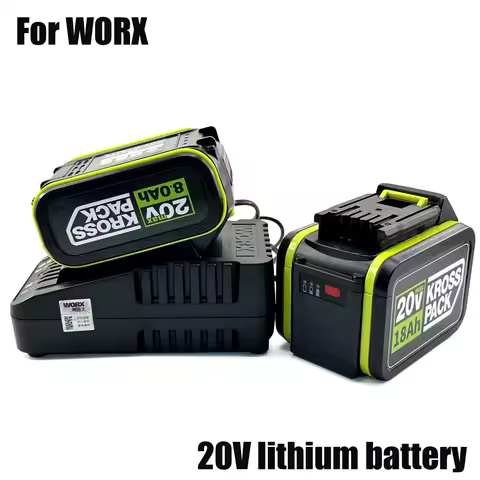 20V 6.0Ah/8.0Ah/18.0Ah Replacement Battery for WORX Series Power Tools Compatible with WA3016 WA3023