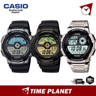 [Official Warranty] Casio Series Man Digital Steel Resin World Time Watch AE-1100W-1A/AE-1100W-1B/AE