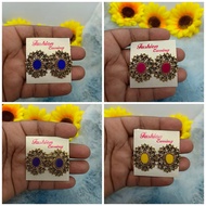 BUTTON EARRING (GOLD)