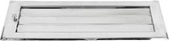 Generic 316 Grade Stainless Steel Rectangle Stamped Louvered Vent, 23.62x7.87in Louvered Vent for Ma