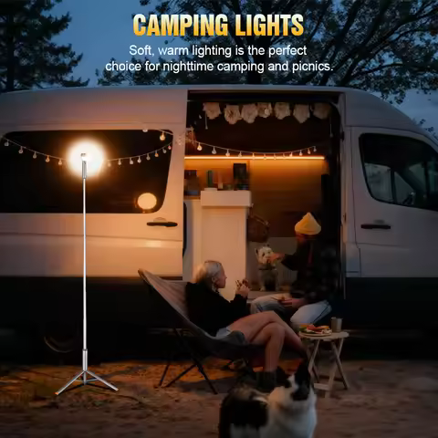 Trustfire WL22-PRO Upgraded Camping LED Telescopic Flashlight with Tripod Rechargeable Emergency Lig