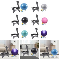 [Miskulu] Yoga Ball Chair, Yoga Ball Seat Stable with Screws, Portable Office Ball Chair for Indoor, Gym