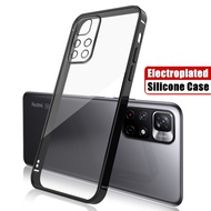 For Xiaomi Redmi Note 11S 4G 2201117SG 2201117SI 2201117SY 2201117SL Soft Clear Silicone Gel Anti-Ye