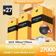 [27 PCS] Botare AIR-cushion Cheerful Tissue 4-Ply 27000 sheets 140*175mm