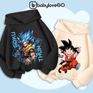 BabyloveGO boy's hoodie, baby sweatshirt with hood printed with Dragon Ball 7 Son Goku Dragon balls