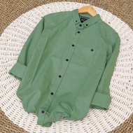 HIJAU KEMEJA Sage Green Plain Shirt Sage Green Sage Green Distro Men's Latest and Dark Grey Elegant 