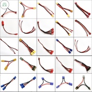 GD XT60 XT90T EC5 EC3 TRX JST Plug Parallel Battery Connector Cable Extension Y / O Splitter Plug Ad