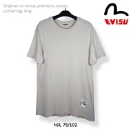 KATUN EVISU t-shirt Short Sleeve Cotton t-shirt Cream Color Size LM Rare Collection