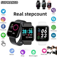 Y68 Real Step Count Fashion Smart Sports Watch Fitness Tracker Sports Watch Android IOS Smart Bracel