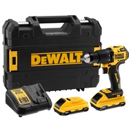 Global House DEWALT สว่านกระแทกไร้สาย Atomic ไร้แปรงถ่าน 13มม. 20V รุ่น DCD709L2-B1 พร้อมแบตเตอรี่ 3