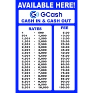 ♞,♘TARPAULIN GCASH RATES