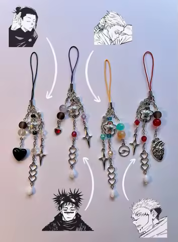 Jujutsu Kaisen anime mobile phone charm accessories, Nanami Kento, Ryomen Sukuna, Suguru Geto, Choso