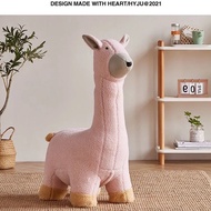 Alpaca Creative Chair Living Room Decoration Giraffe Animal Cartoon Shoe Changing Children's Sofa St
