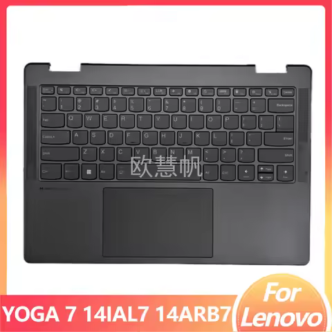 M New for Lenovo YOGA 7 14IAL7 14ARB7 14IAP7 Laptop Palmrest Upper Cover with US Keyboard Touchpad G