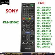 New RM-ED062 Remote Control For Sony RM ED062 LCD TV KDL-32R433B KDL-32R503C KDL-32RD303/32RD433/32R