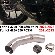 【Wireless】 Motorcycle Exhaust Mid Link Connect 51Mm Muffler For KTM DUKE 250 390 RC390 KTM250 KTM390